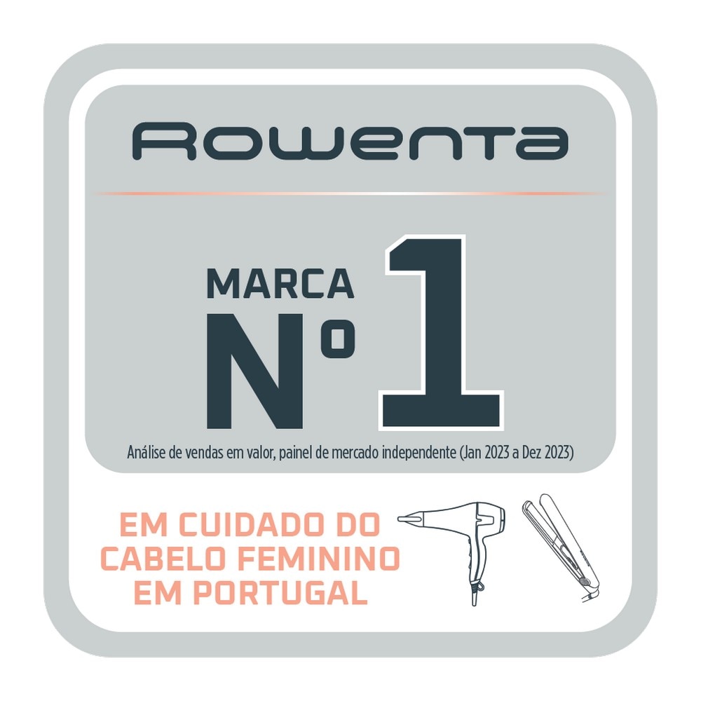Escova Reparador de Cabelo Rowenta Hair Therapist CF9940F0 com Tecnologia Thermal Care e de 165 W - Preto e Rosa Gold Preto / Cobre-3