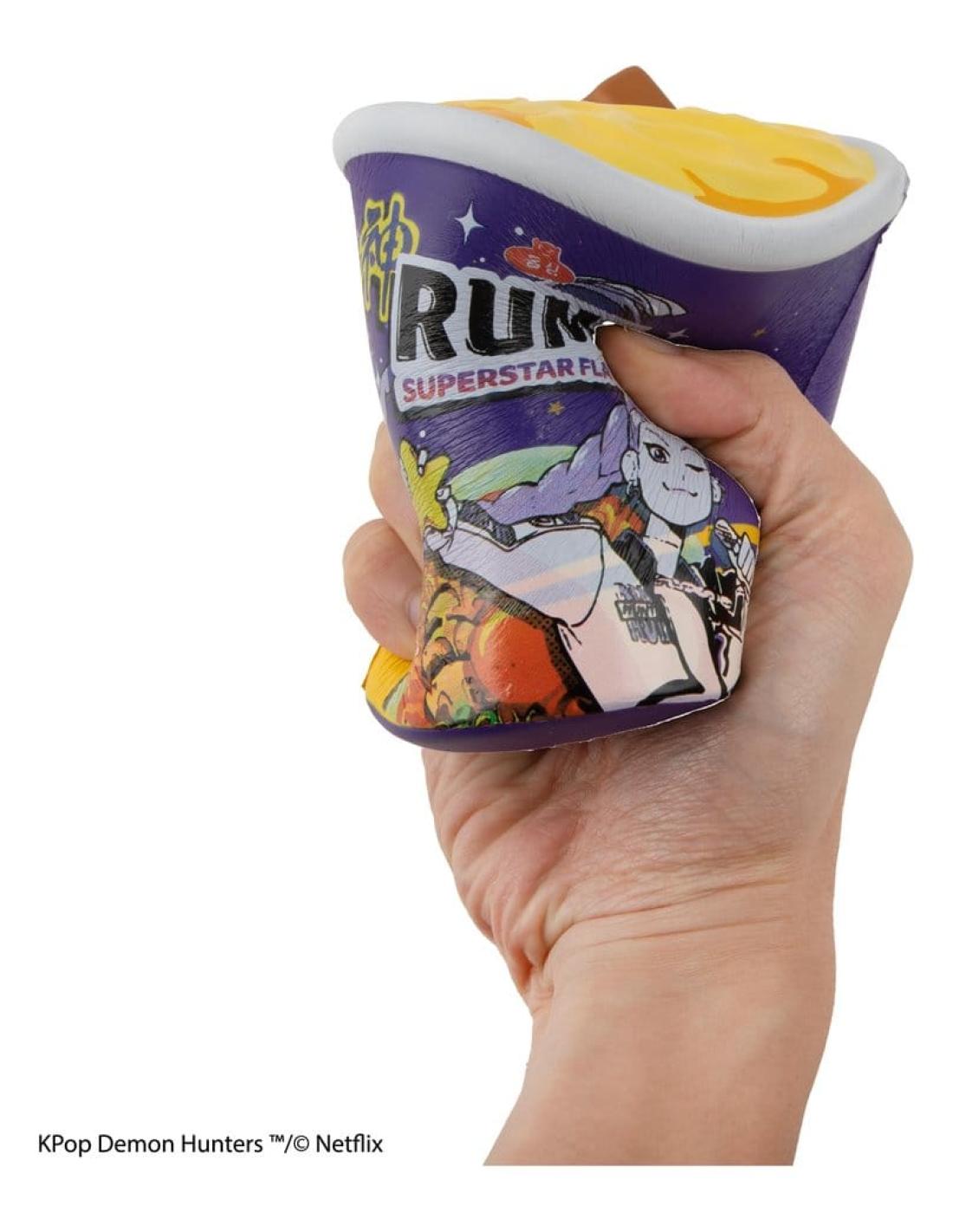 Brinquedo Anti-Stress Squishy, Rumi Superstar, Macarrão com Sabor KPop Demon Hunters 3