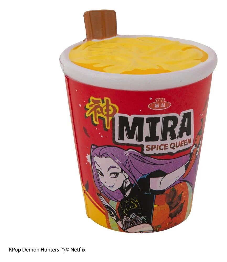 Imagem 0 de Figura anti-stress Squishy da série Kpop Demon Hunters – Mira, a Rainha dos Macarrões Picantes