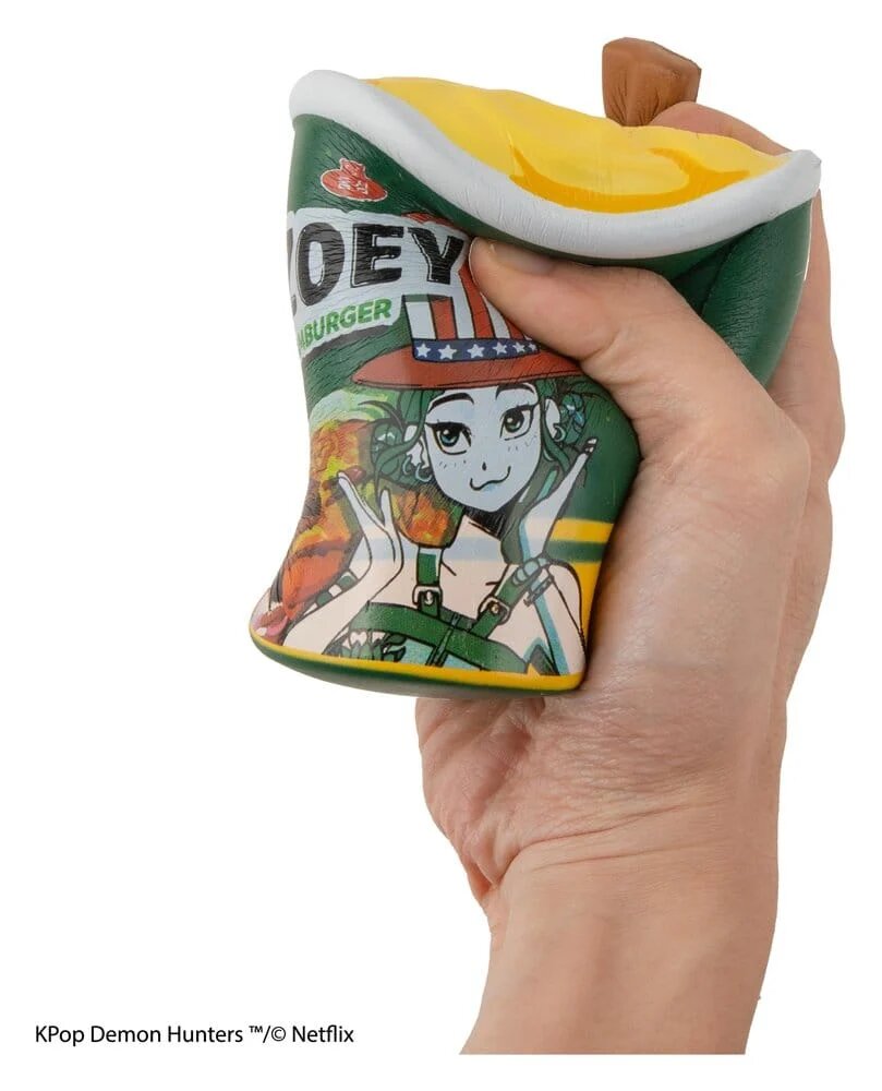 Figura anti-stress Squishy da série Kpop Demon Hunters – Zoey Hamburger Noodles 3