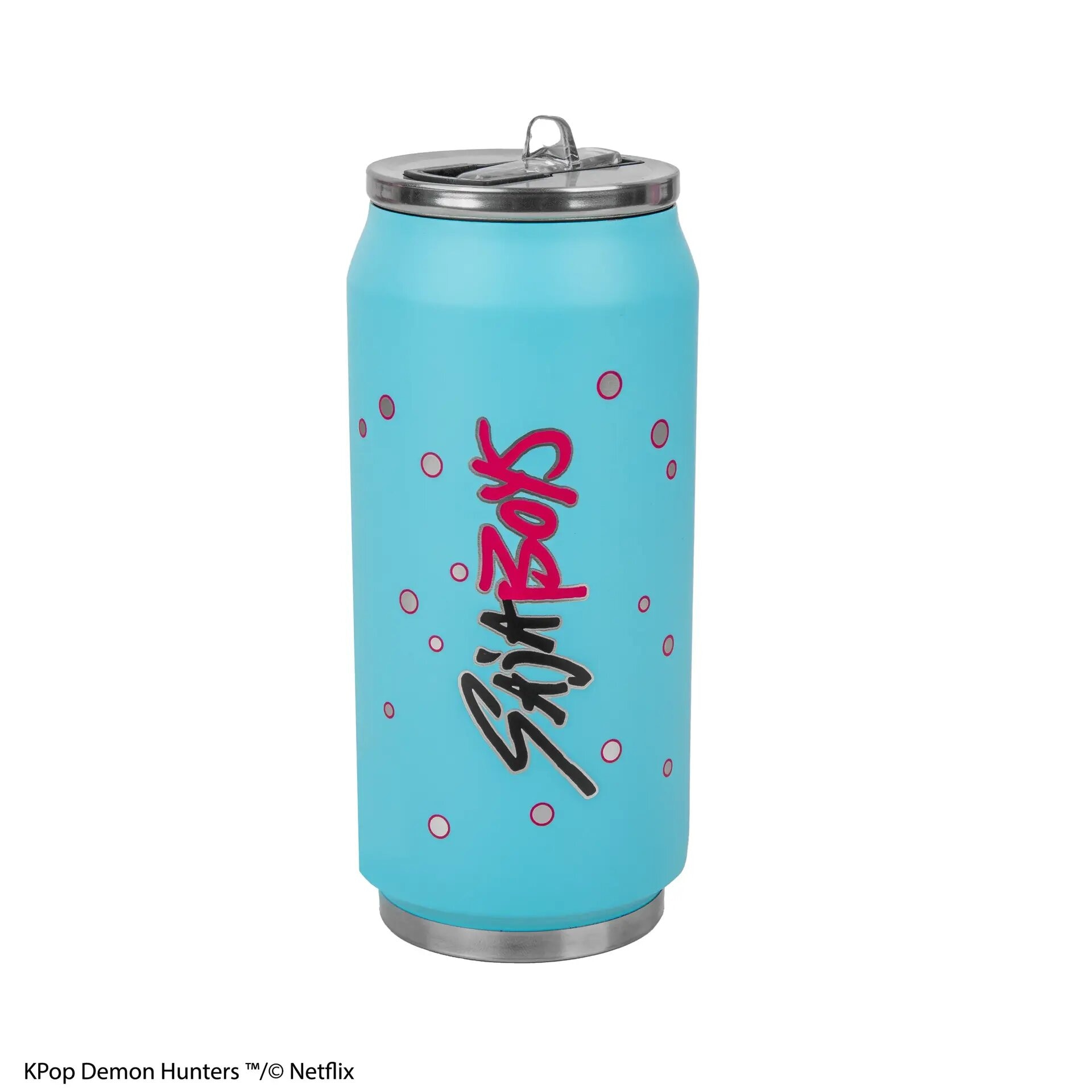 Caneca Térmica Lata de Refrigerante Kpop Demon Hunters Saja Boys 3