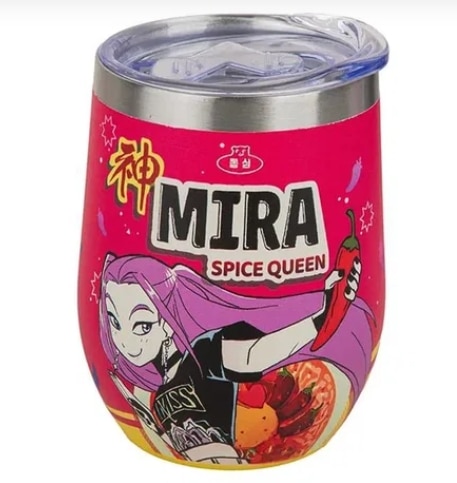 Imagem 0 de Caneca Térmica de Viagem em Aço Inoxidável de 350 ml com Design da Mira - Spice Queen dos KPop Demon Hunters