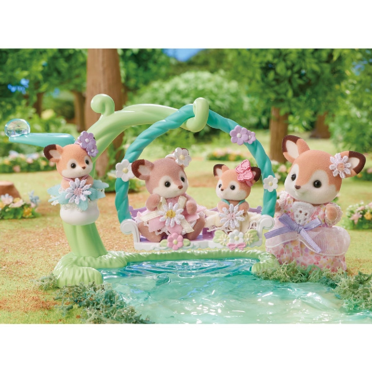 Sylvanian Families Baloiço Floral Cervo Bebé 2