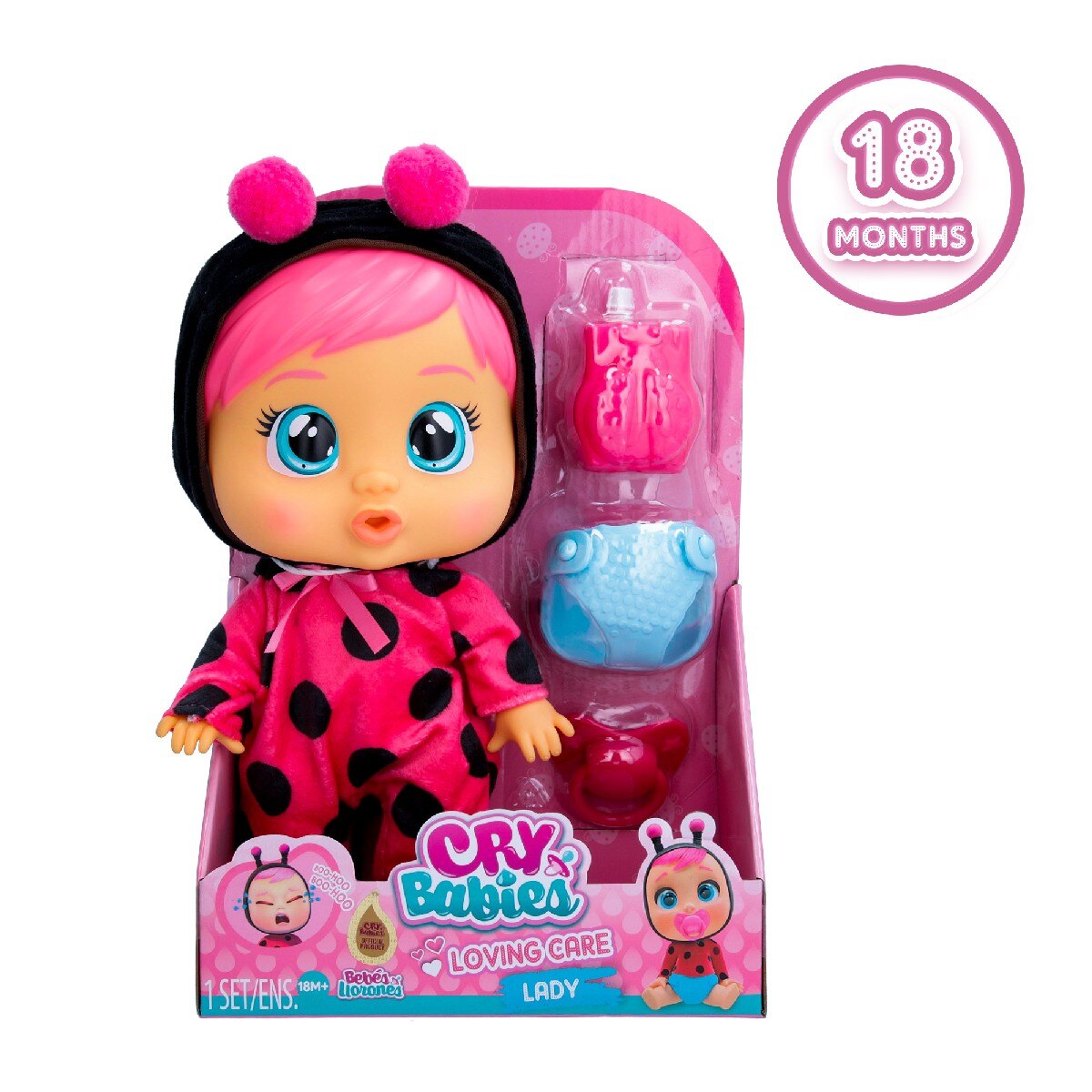 Boneca Loving Care Fantasy Lady Bebés Llorones 2