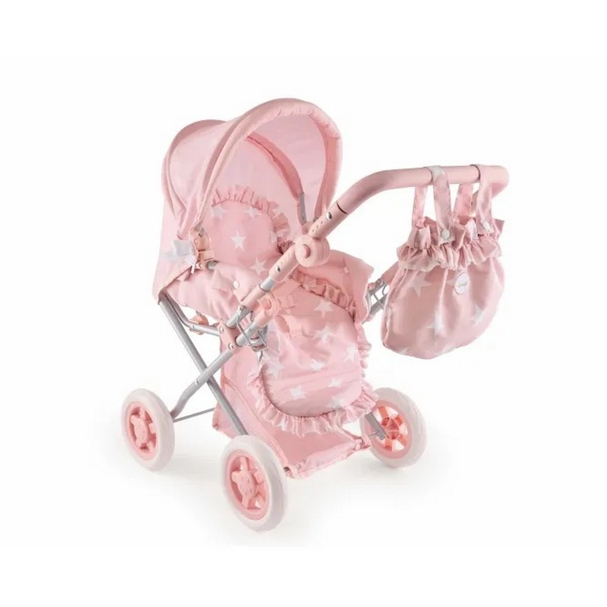 Imagem 0 de Carrinho de Passeio para Bonecas Carlota Rosa