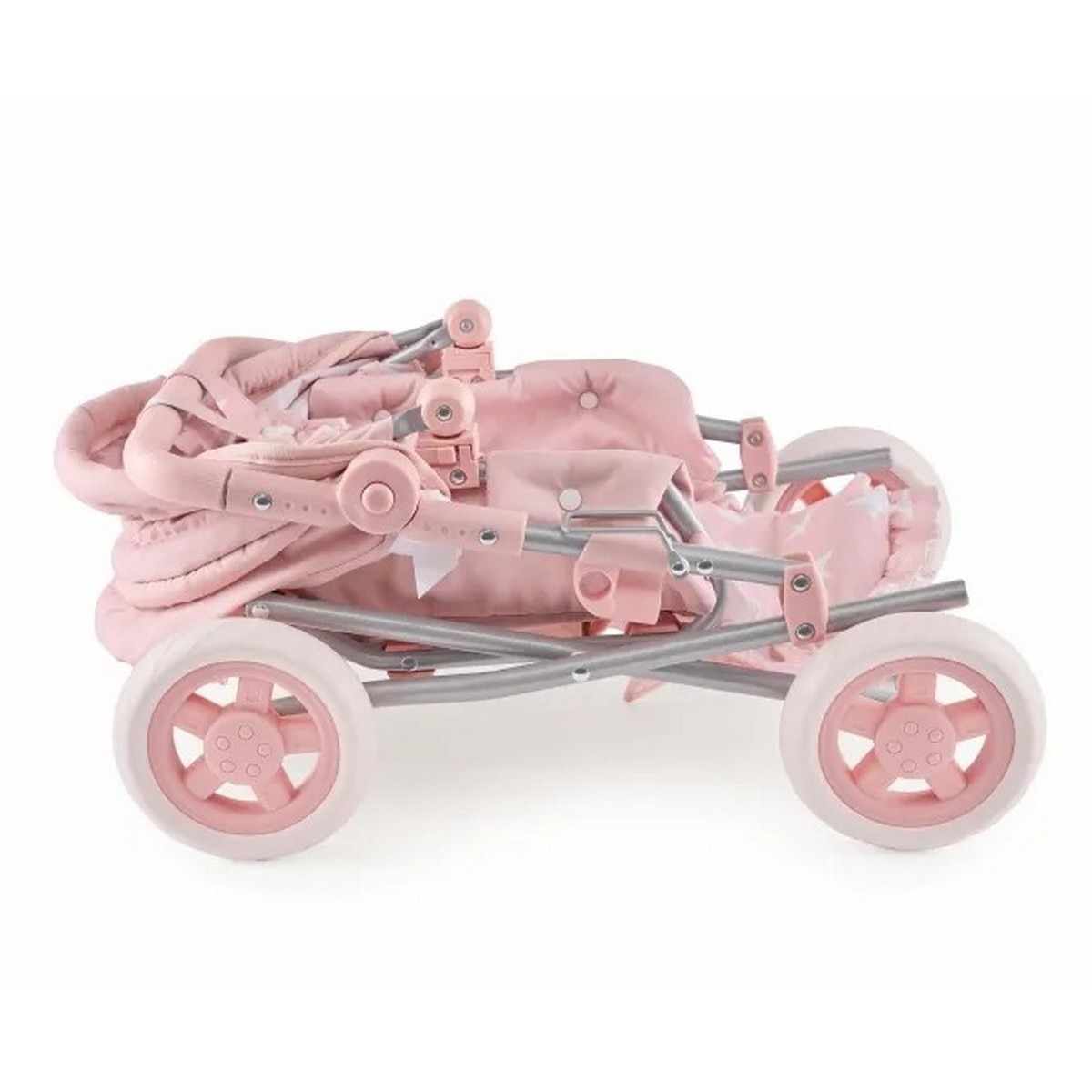 Carrinho de Passeio para Bonecas Carlota Rosa 2