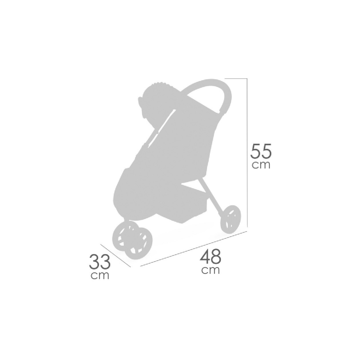 Carrinho de Bonecas Minha Primeira Cadeirinha Sophie com 3 Rodas 3
