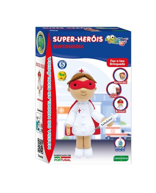 Jumping Clay - Super Heróis Enfermeira Concentra 1