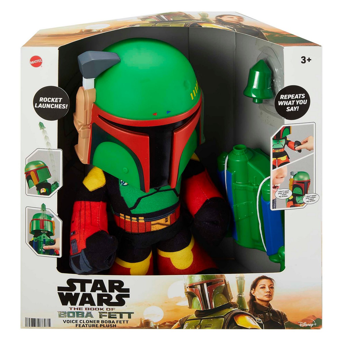 Star Wars - Boba Fett Peluche com lançador e sons 3