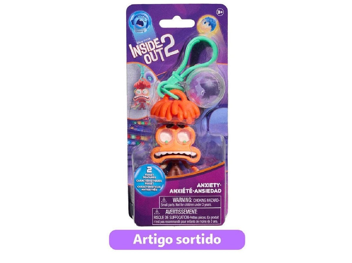 Porta-Chaves Divertida-Mente - Artigo Sortido. Envio realizado de forma aleatória 1