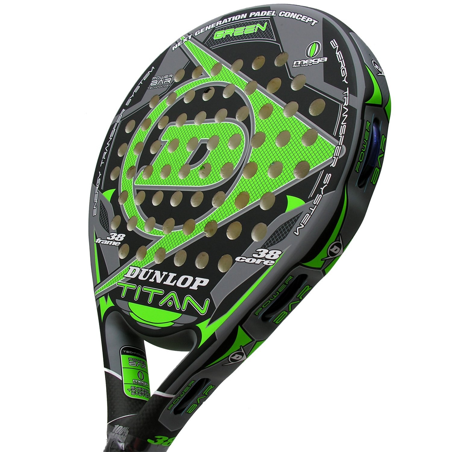 Raquete de padel Titan Dunlop Preto / Verde-2