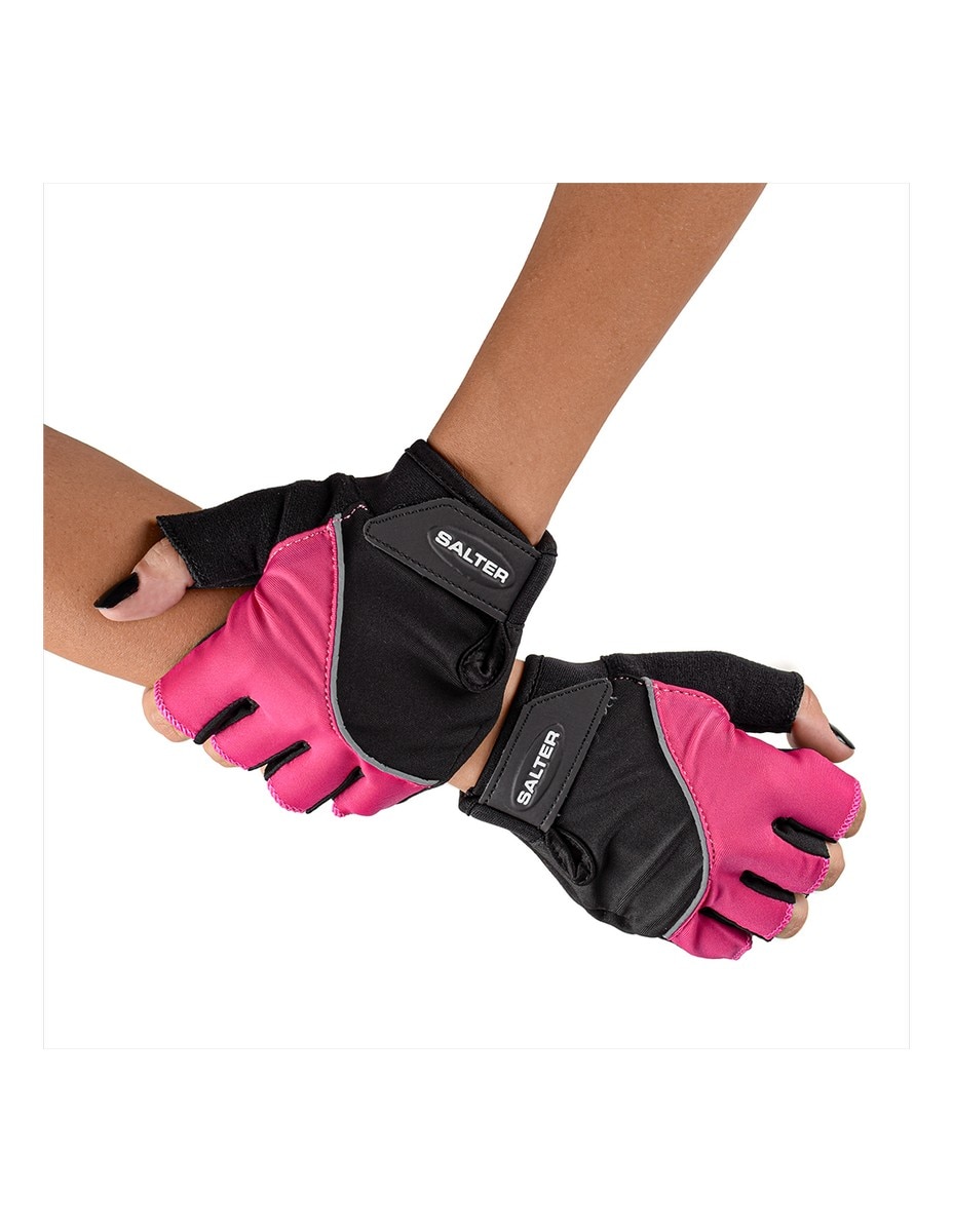 Luvas Fitness - Preto e Rosa 1