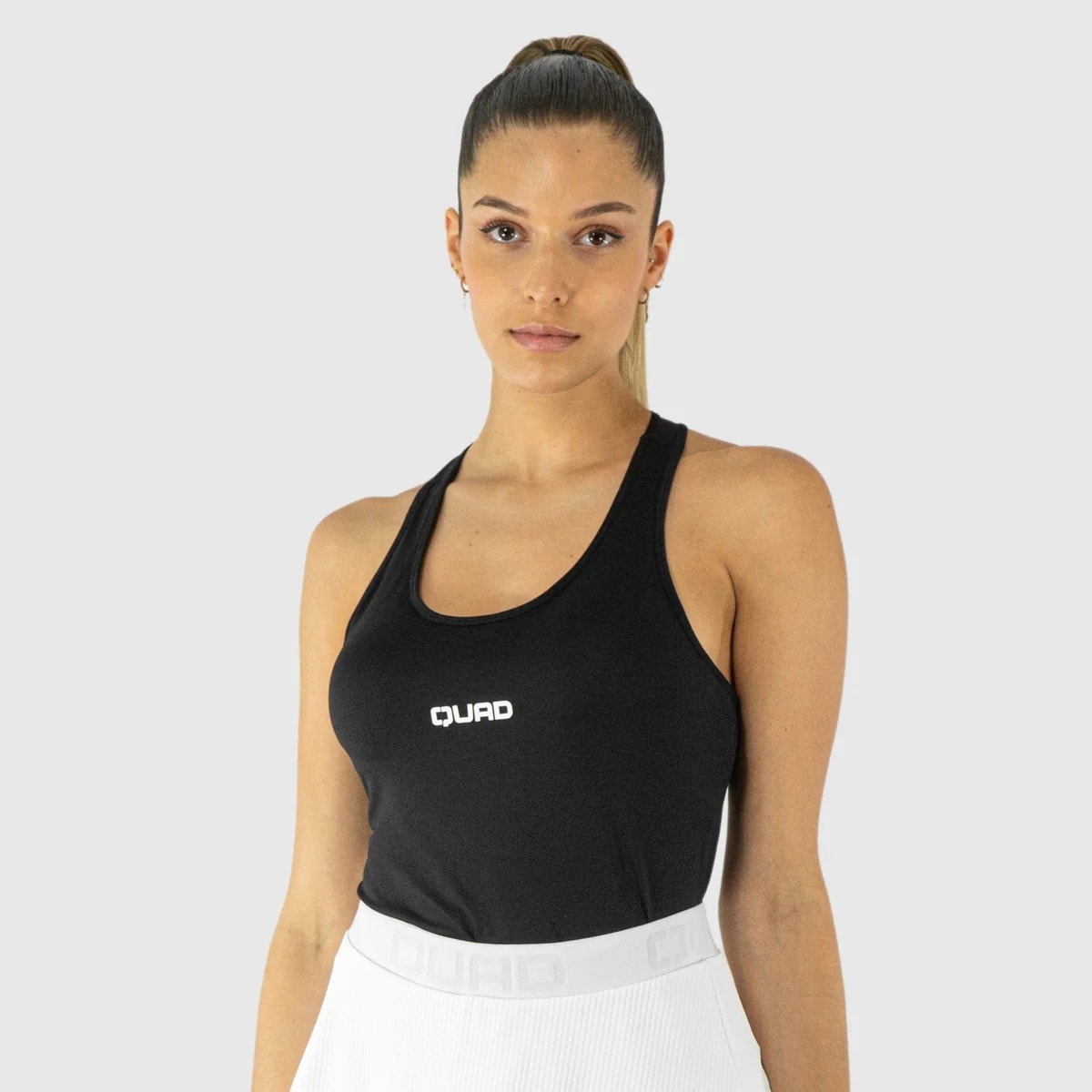T-Shirt de Padel de Mulher - Preto 1