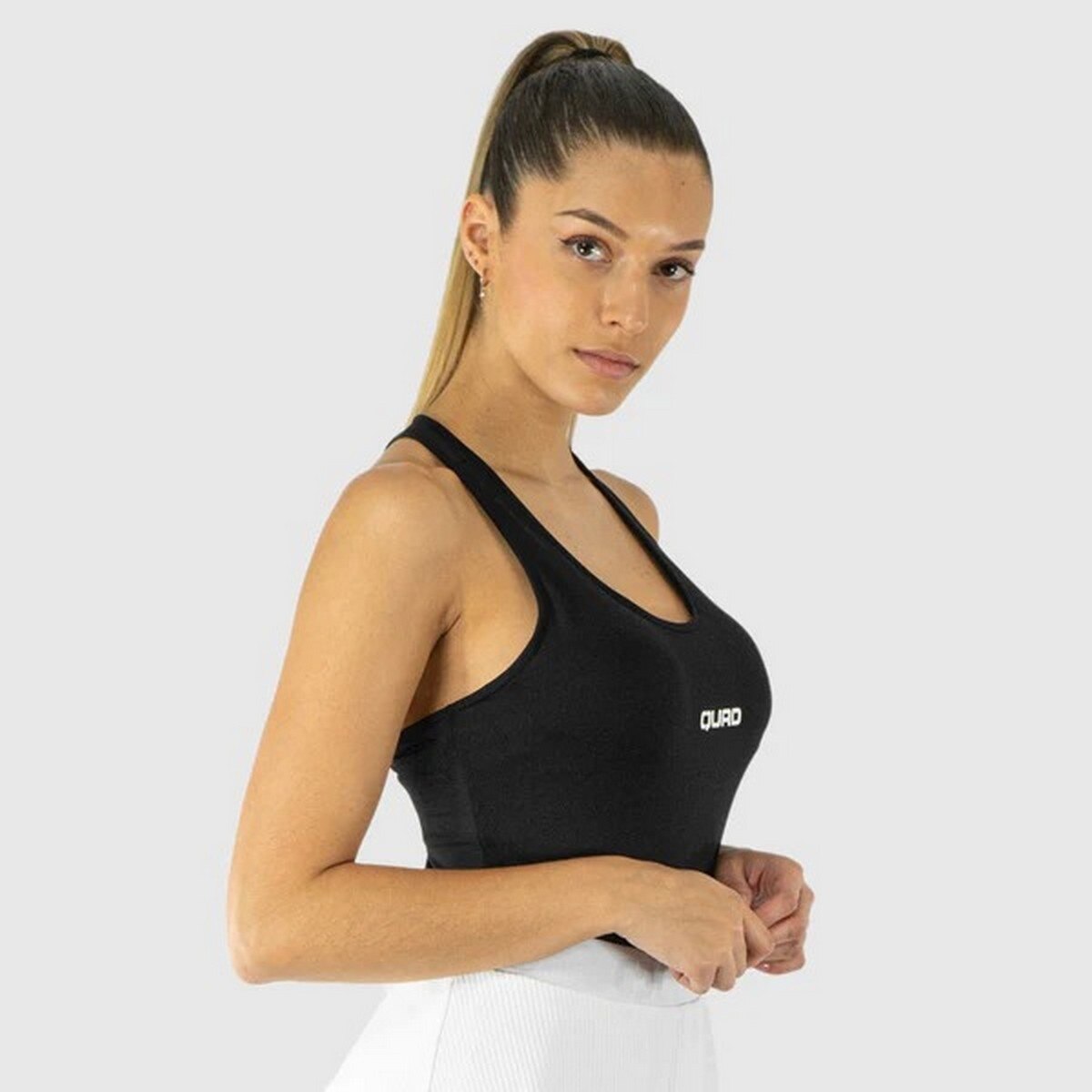 T-Shirt de Padel de Mulher - Preto 2