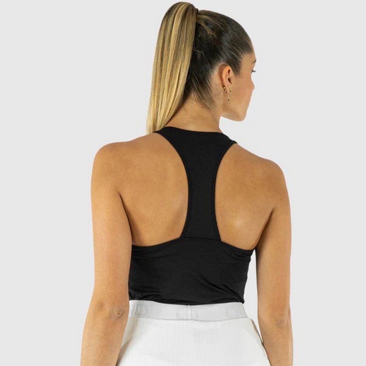 T-Shirt de Padel de Mulher - Preto 4