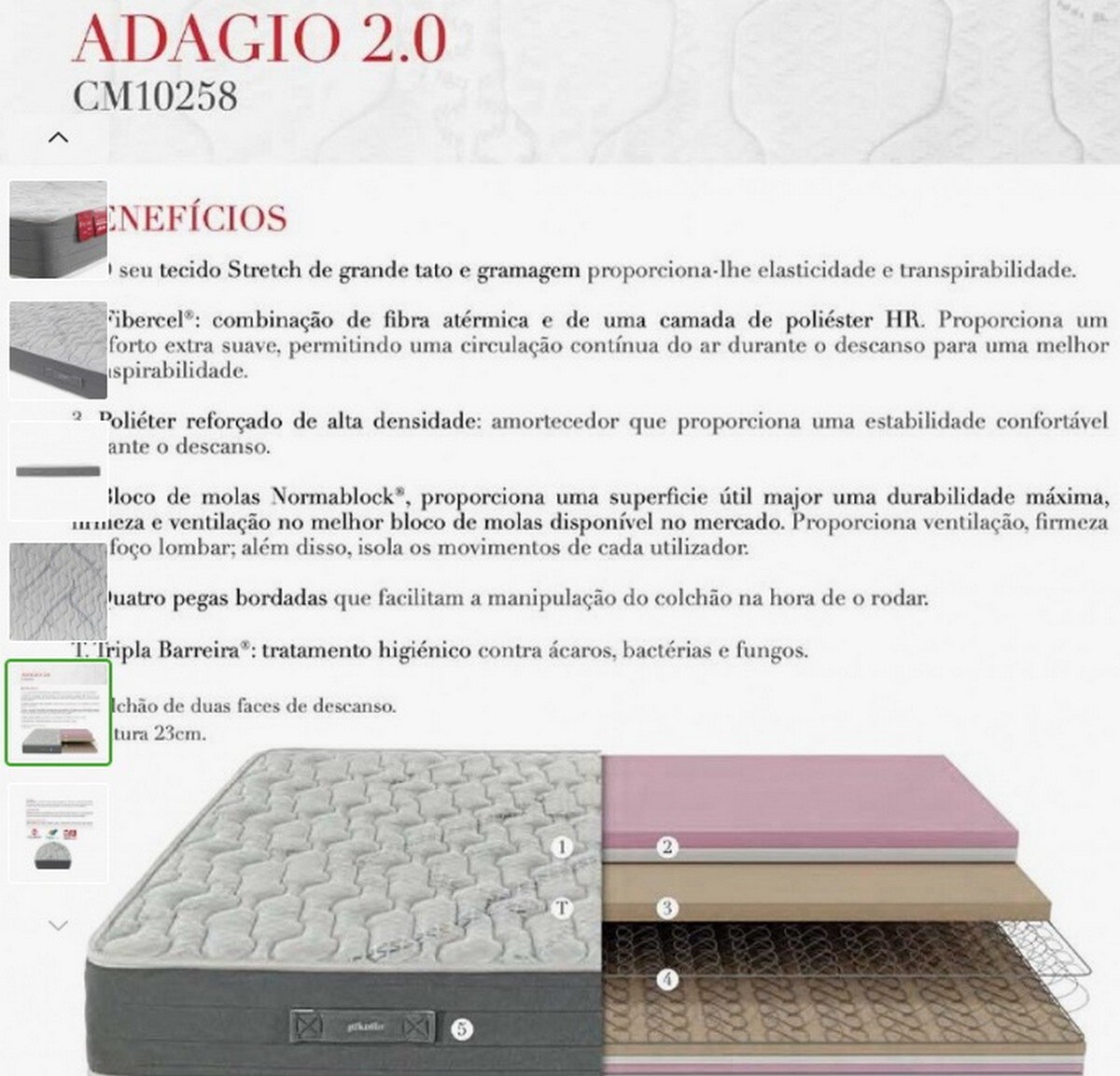 Colchão Adagio 2.0 3
