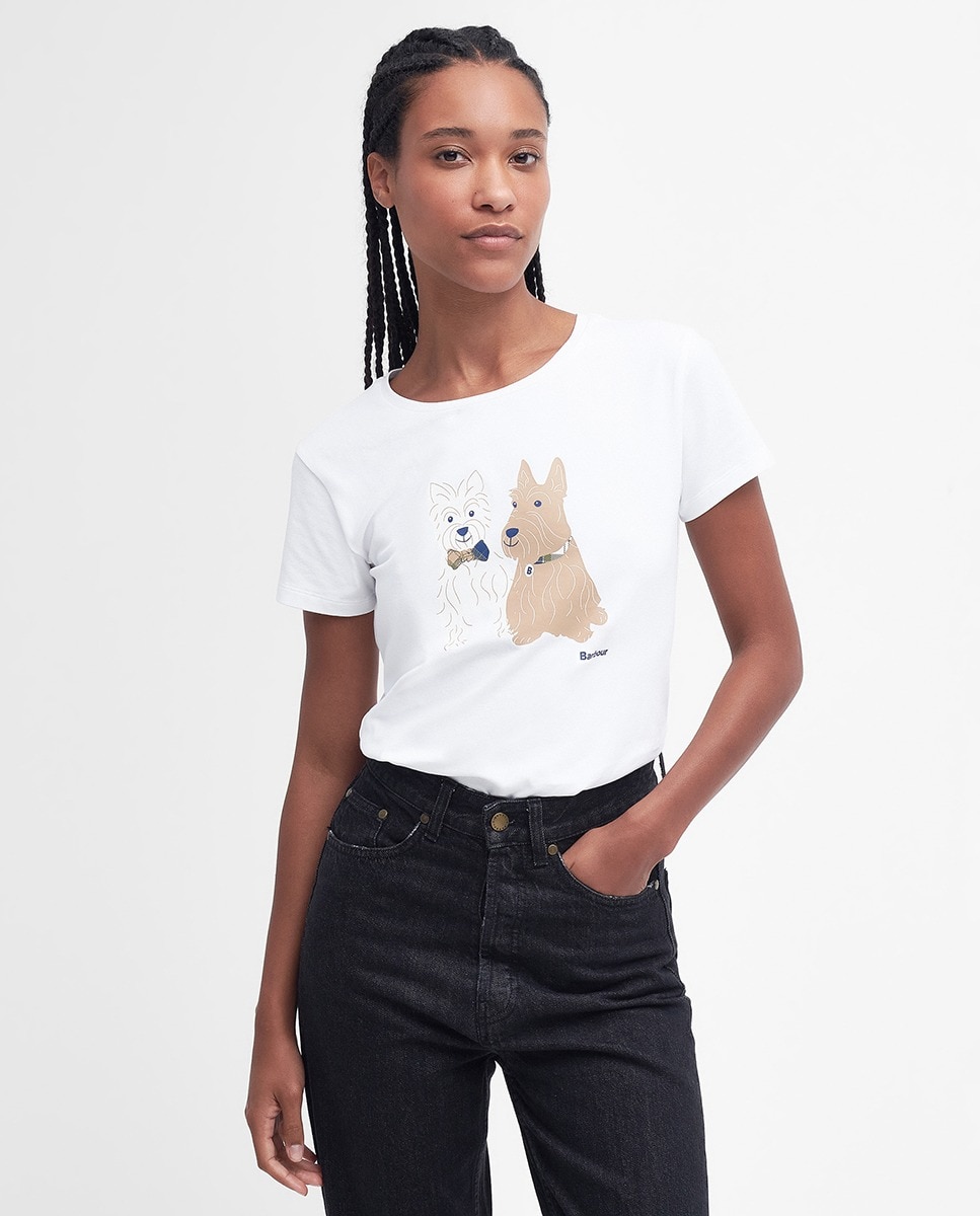 T-shirt de Mulher Highland Branco-1