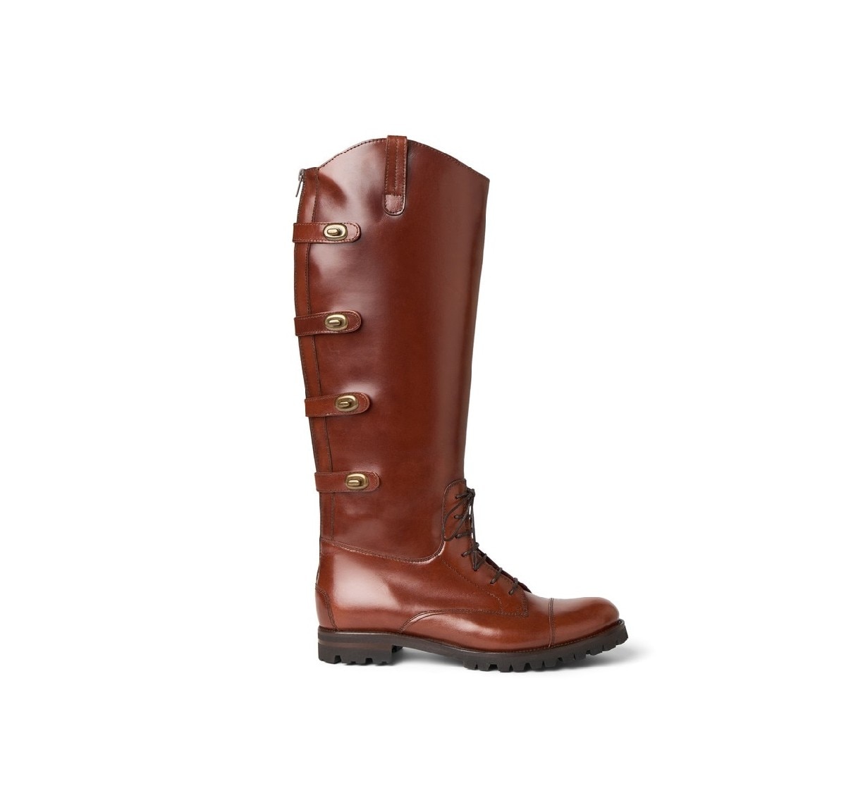 Imagem 0 de Botas Altas de Campo com Fecho de Colchetes