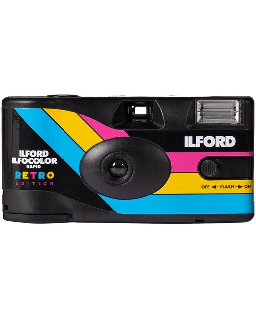 Imagem 0 de Câmara Descartável Ilford Ilfocolor Rapid Retro Edition com Rolo de 27 Exp. 400 ISO