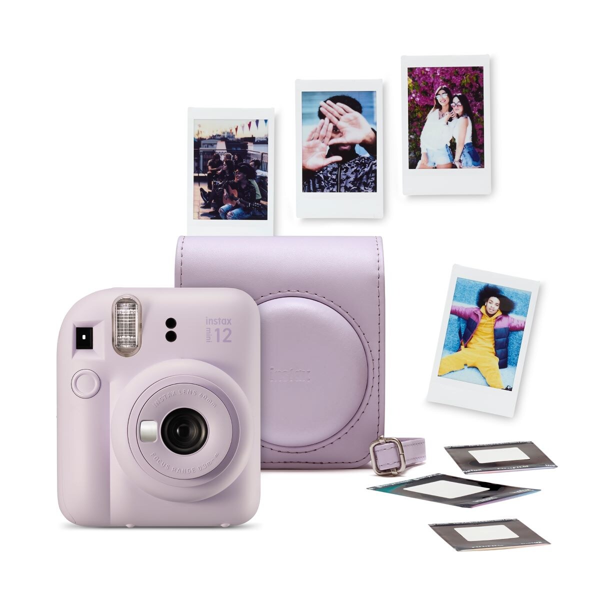 Bundle Máquina Fotográfica Instantânea Fujifilm Instax Mini 12 Lilás-1