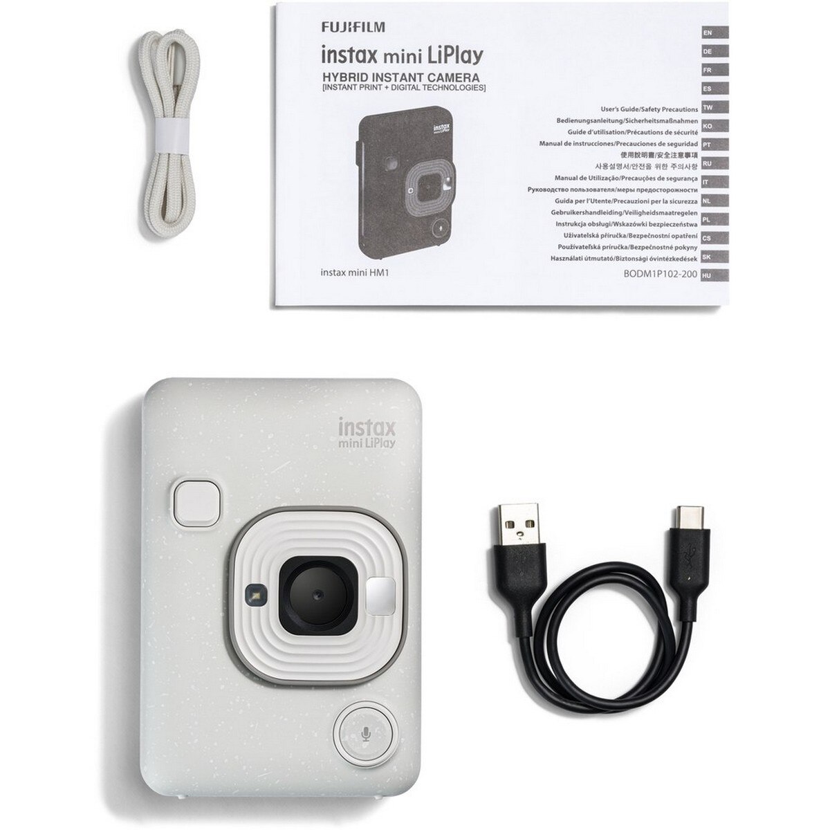 Máquina Fotográfica Instantânea Híbrida Fujifilm Instax Mini LiPlay Branco-7