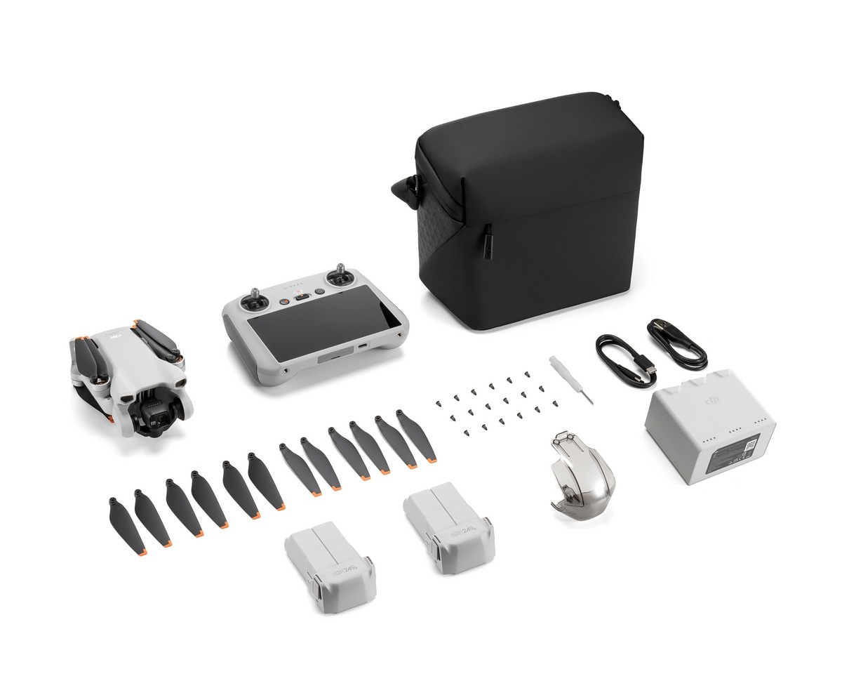 Kit Drone DJI Mini 3 Fly More Combo + Controle Remoto DJI RC 2