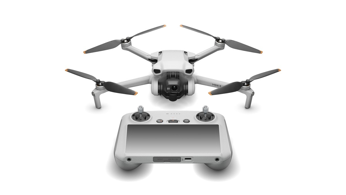 Kit Drone DJI Mini 3 Fly More Combo + Controle Remoto DJI RC 5