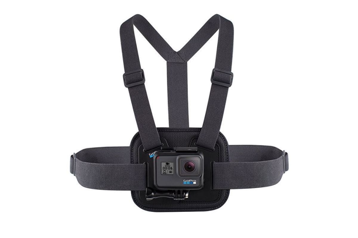 Arnés para GoPro com Suporte de Peito Preto-3