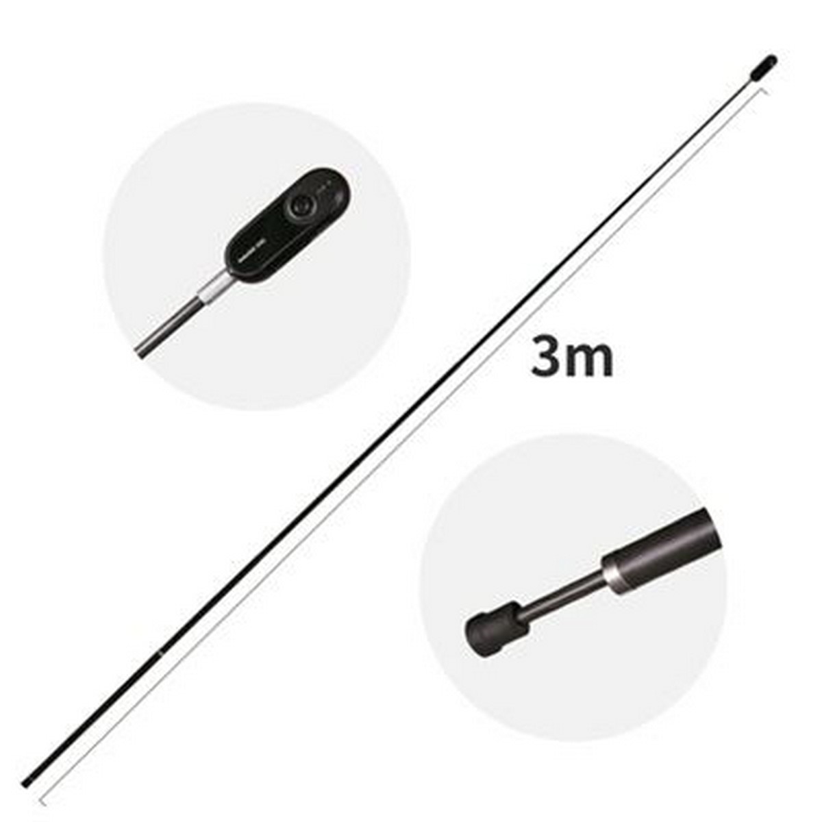Selfie Stick Insta360 - 3m Estendido Preto-2