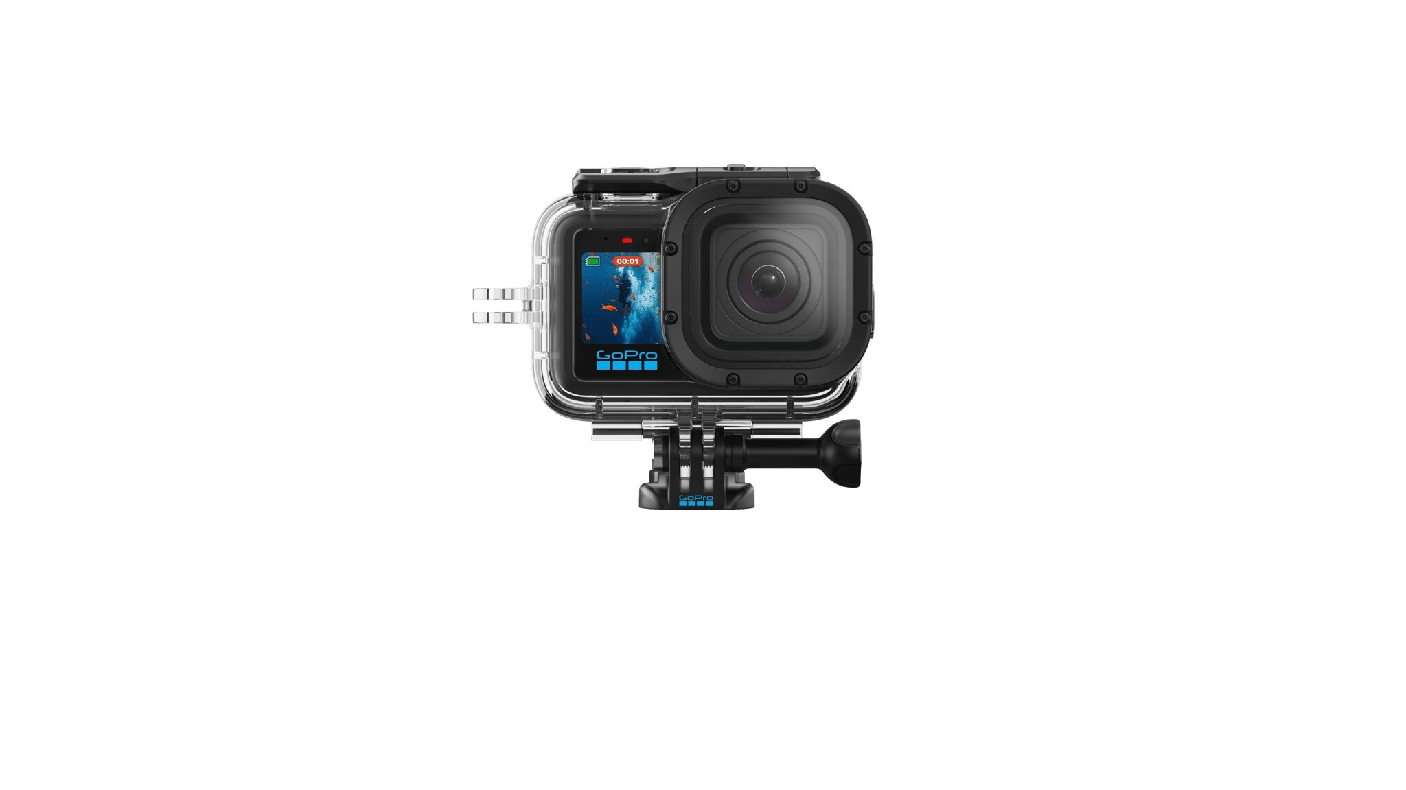 Caixa Protetora GoPro Impermeável até 60 m (196 pés) de Profundidade Preto / Transparente-2