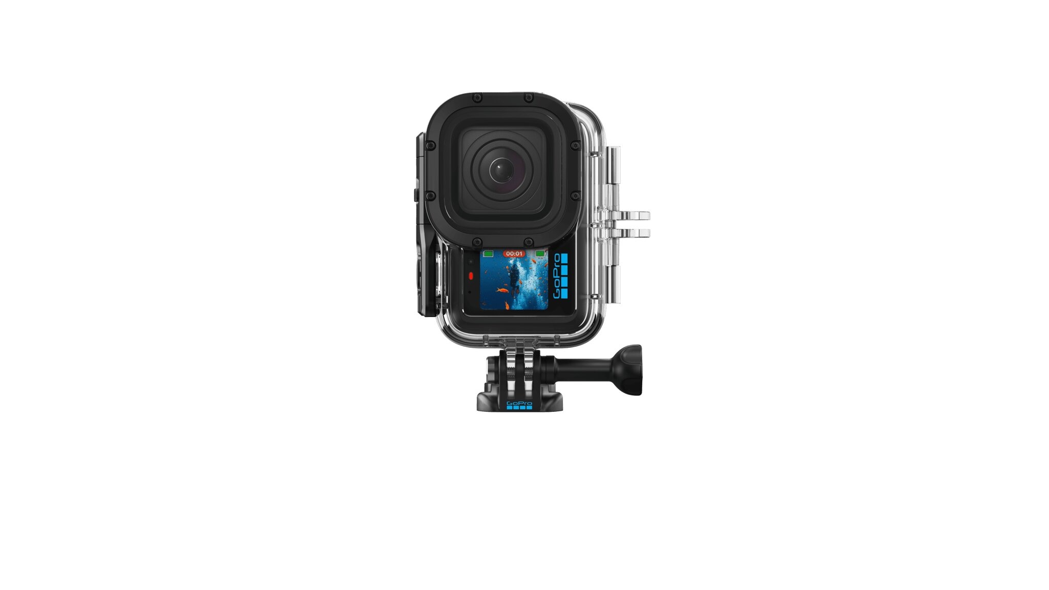 Caixa Protetora GoPro Impermeável até 60 m (196 pés) de Profundidade Preto / Transparente-4