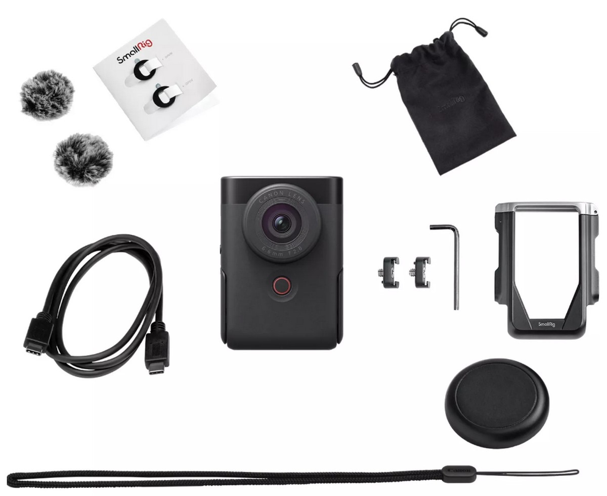 Imagem 0 de Câmara Canon Kit de vlogging avançado PowerShot V10 Preta EU26