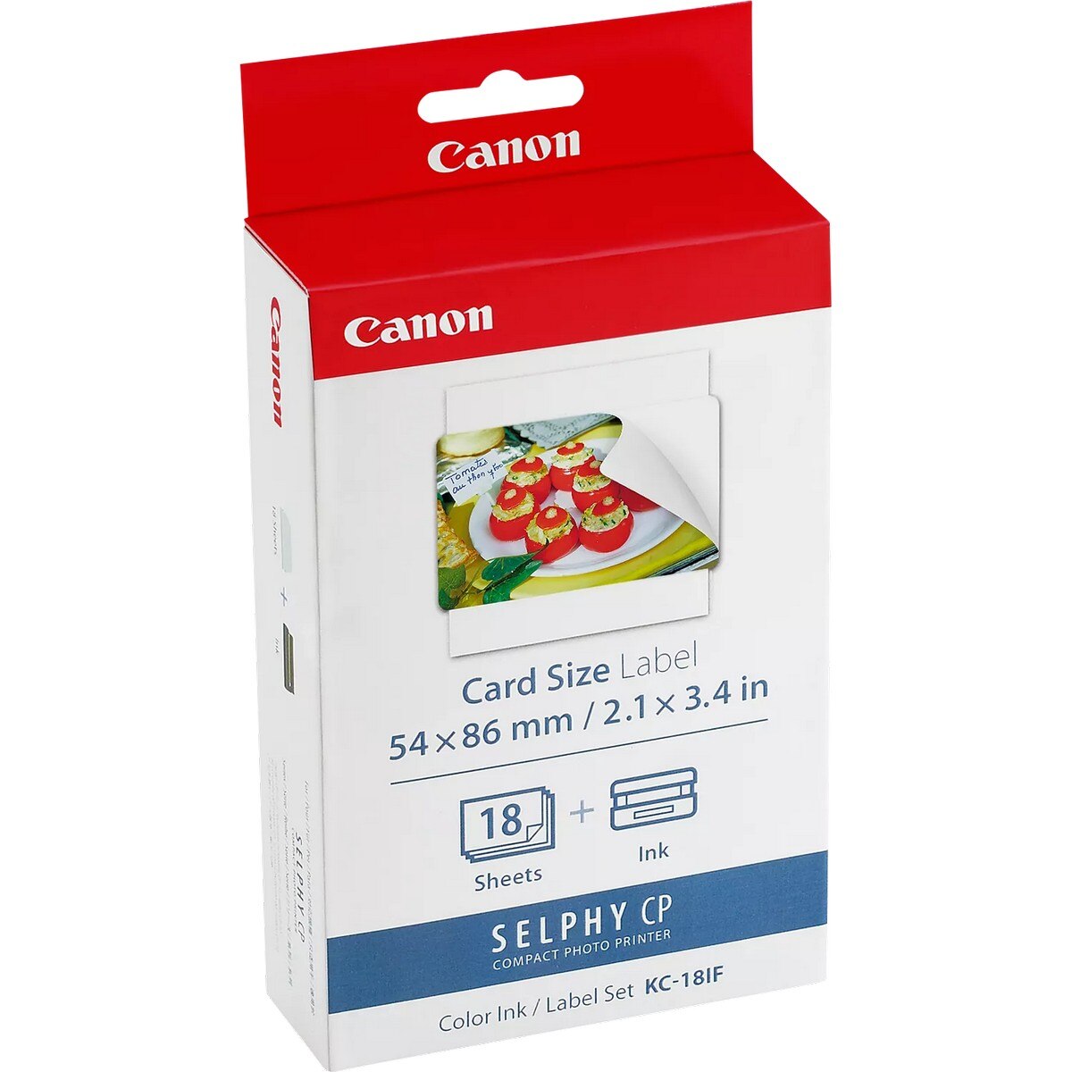 Pack de Tinta Colorida e Papel Adesivo de 54 x 86 mm KC-18IF Canon (18 Folhas) 2