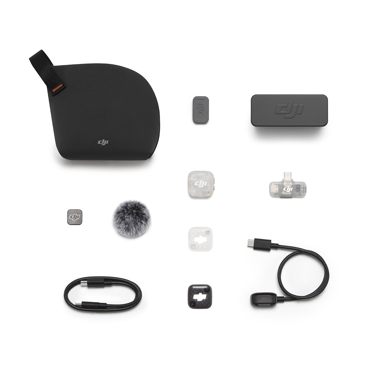 Sistema de Microfone Sem Fios DJI Mic Mini 2S (1 Transmissor + 1 Recetor para Dispositivos Móveis + Estojo de Carregamento) Preto-2
