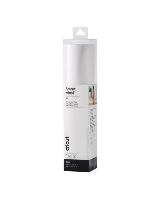 Vinil Adesivo Permanente Cricut Smart 33 cm x 3,6 m Branco-1