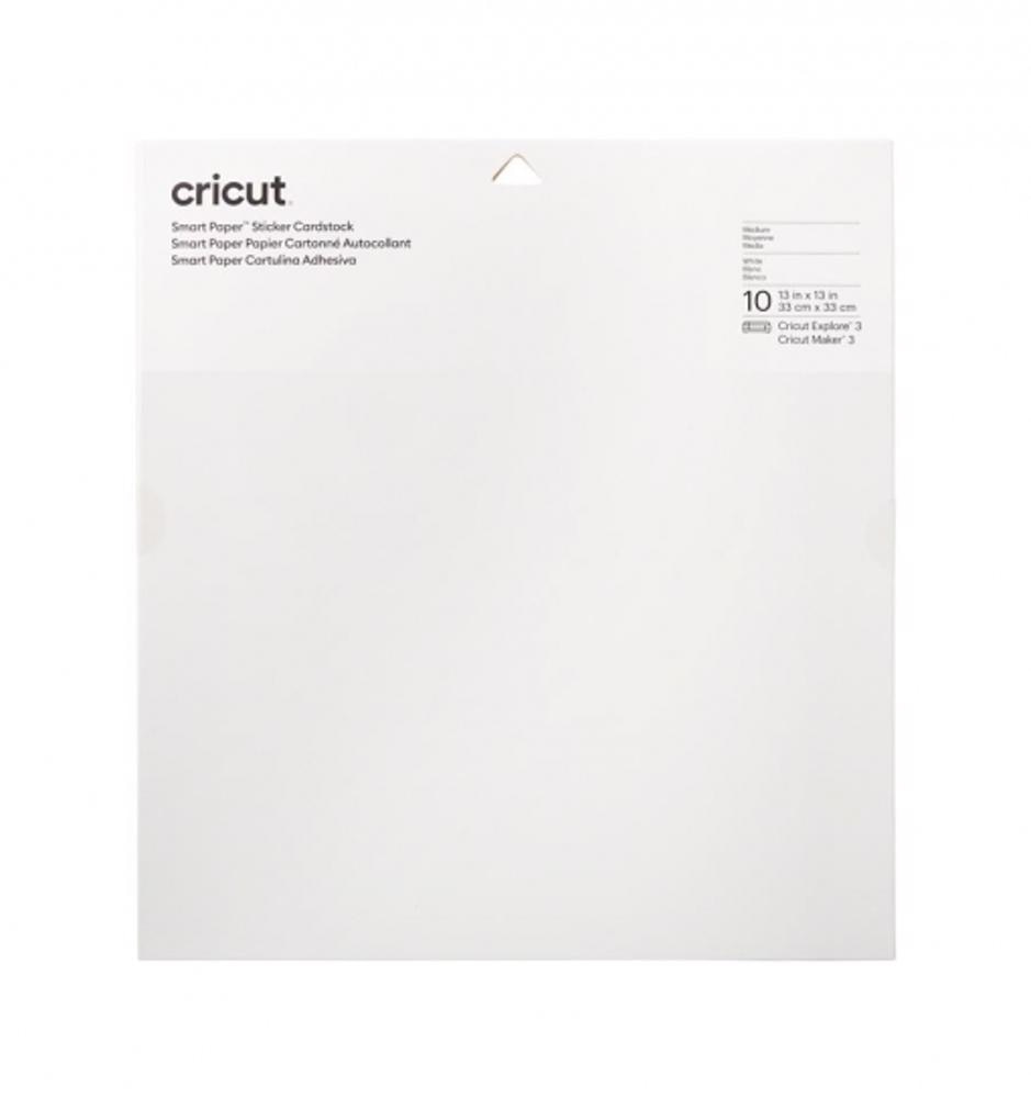 Cartolina Adesiva Cricut Smart Sticker - 10 Folhas Branco-1