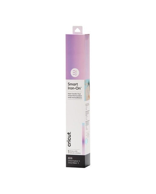 Vinil Adesivo Permanente Cricut Smart 33 cm x 0,90 cm - Holographic Transblue Azul-1