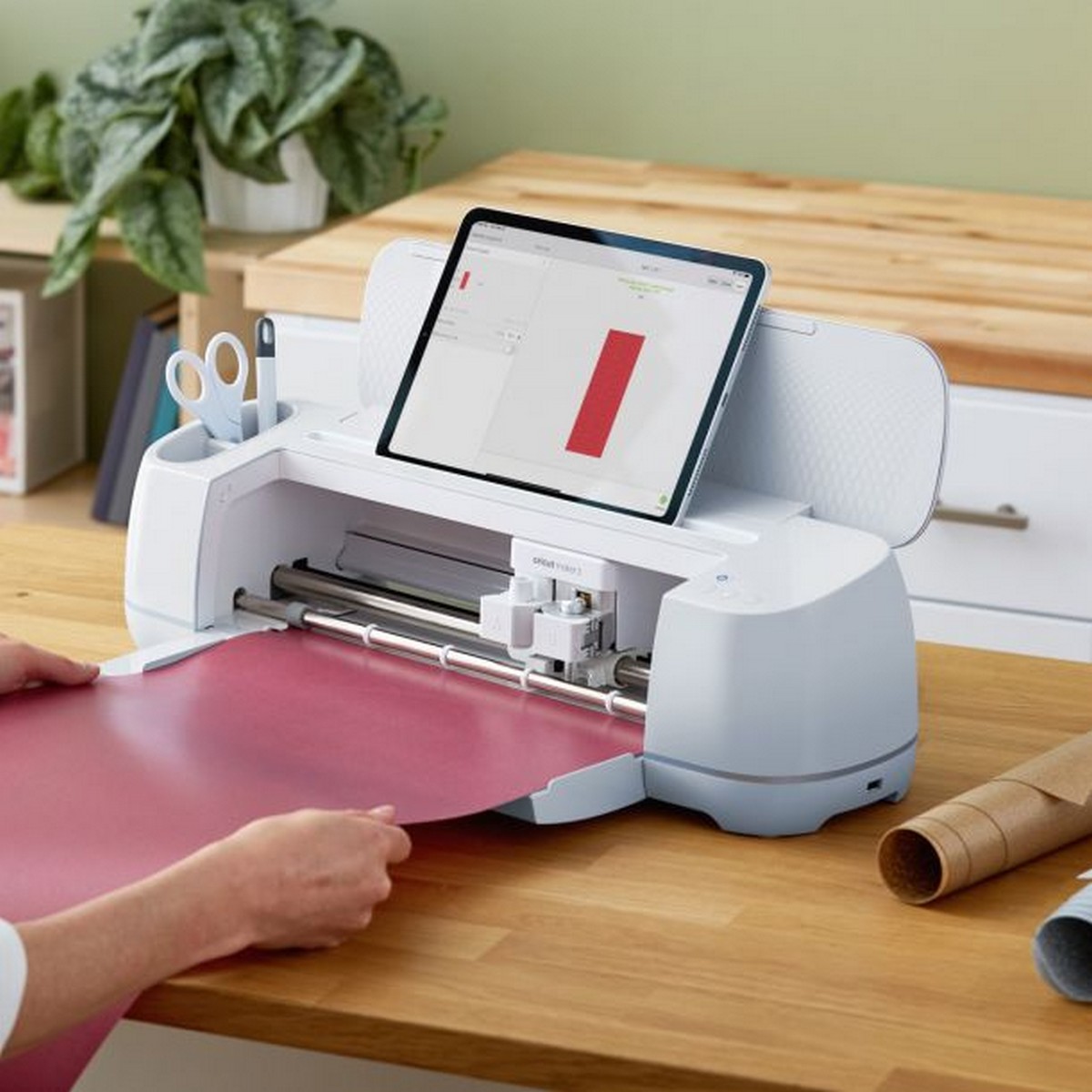 Vinil Adesivo Permanente Cricut Smart 33 cm x 0,90 cm - Holographic Transblue Azul-3