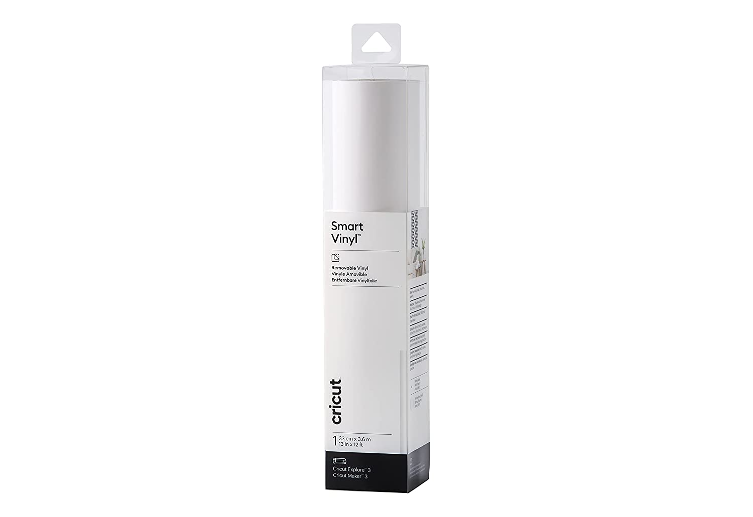 Vinil Adesivo Permanente Cricut Smart 33 cm x 3,6 m Branco-1