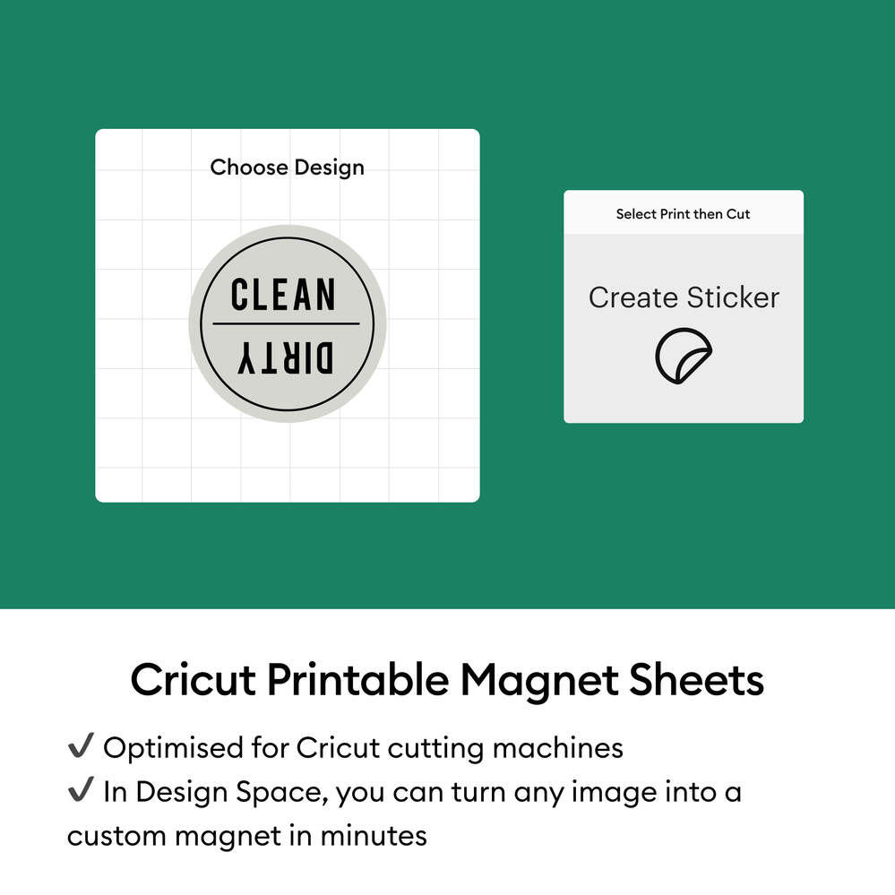 Folhas de Íman Cricut Imprimíveis Printable Magnet Sheets A4 - 3 Unidades 6