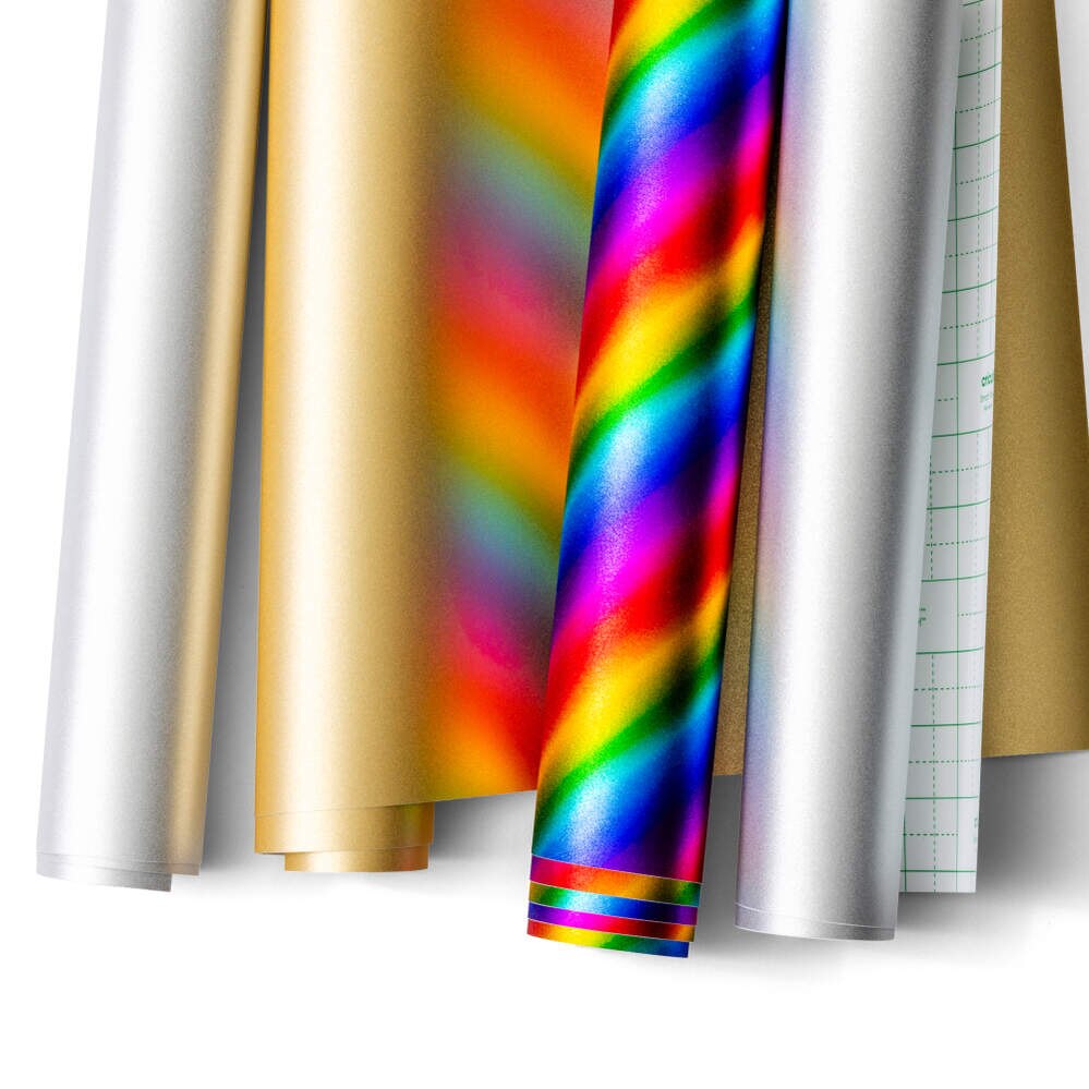 Smart Vinyl™ Cricut Matless Permanent Shimmer Vinyl sem Tapete de Corte (0.9m / 3 ft) de 33 x 91,4 cm 2