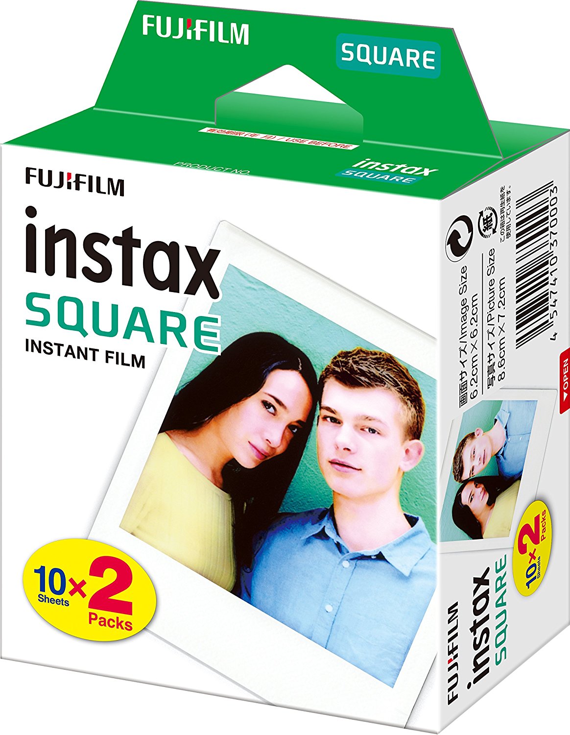 Imagem 0 de Carga Fujifilm para Instax SQUARE 2x10 folhas