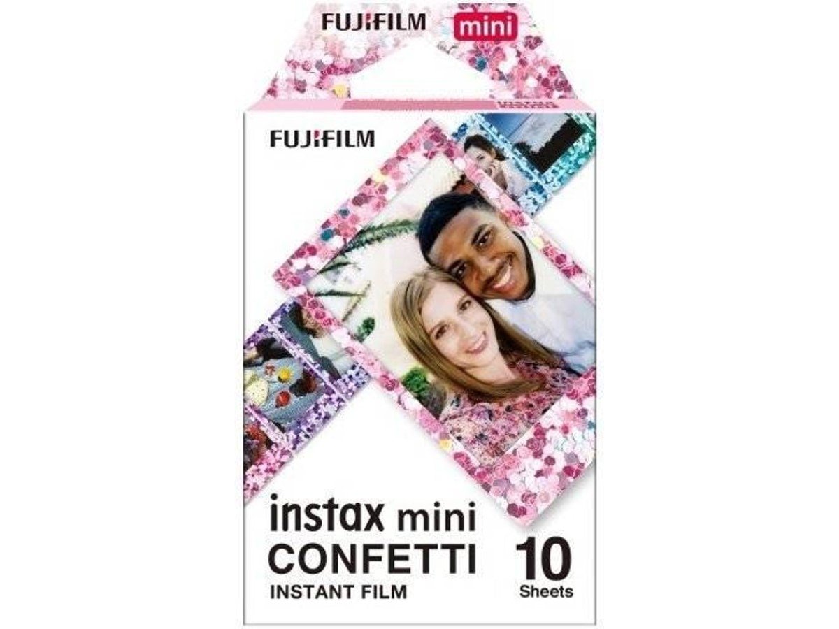 Papel Fotográfico Fujifilm Instax Mini Confetti - 10 folhas Preto-1