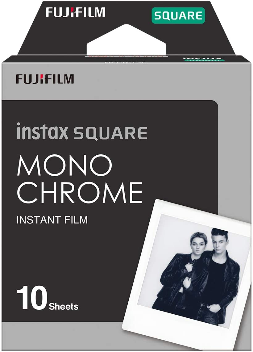 Papel Fotográfico Fujifilm Instax Square Monocromo - 10 unidades Preto-1