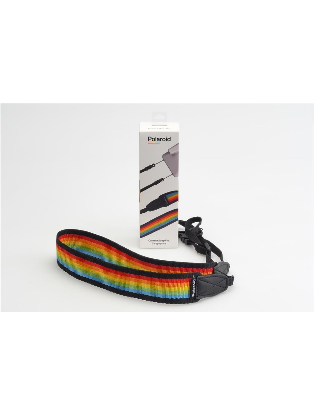 Alça para Camaras Polaroid Strap Flat - Rainbow black Arco-Íris-2