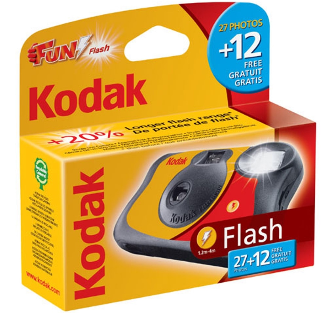 Imagem 0 de Câmara Descartável Kodak Fun Flash - 27+12 Exposições