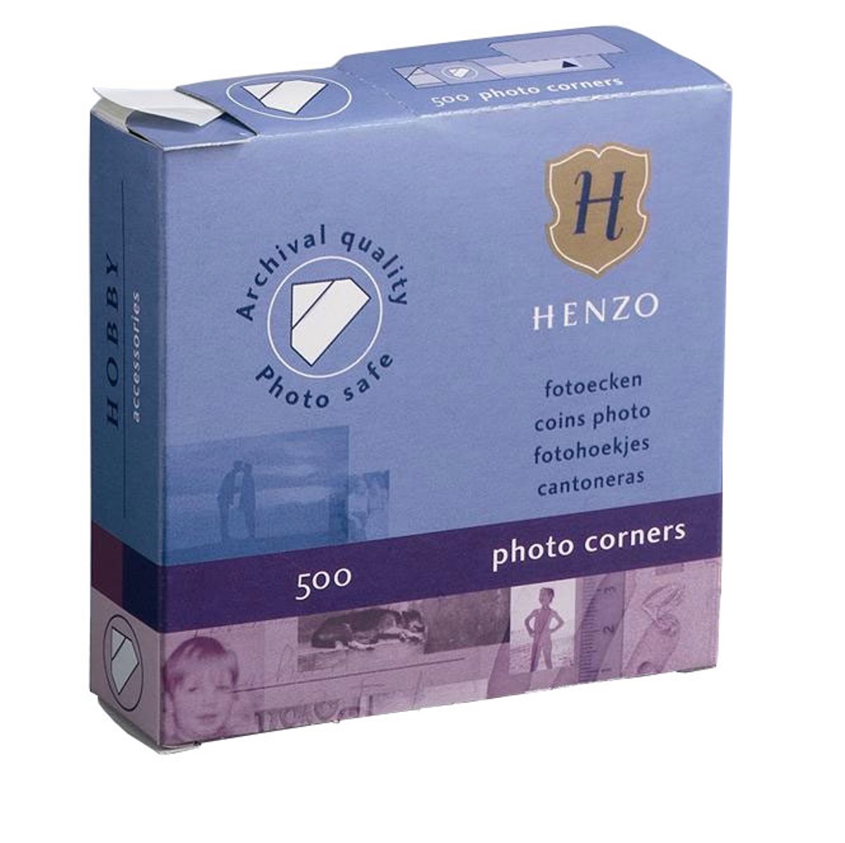 Imagem 0 de White Photo Corners Henzo 500 Un