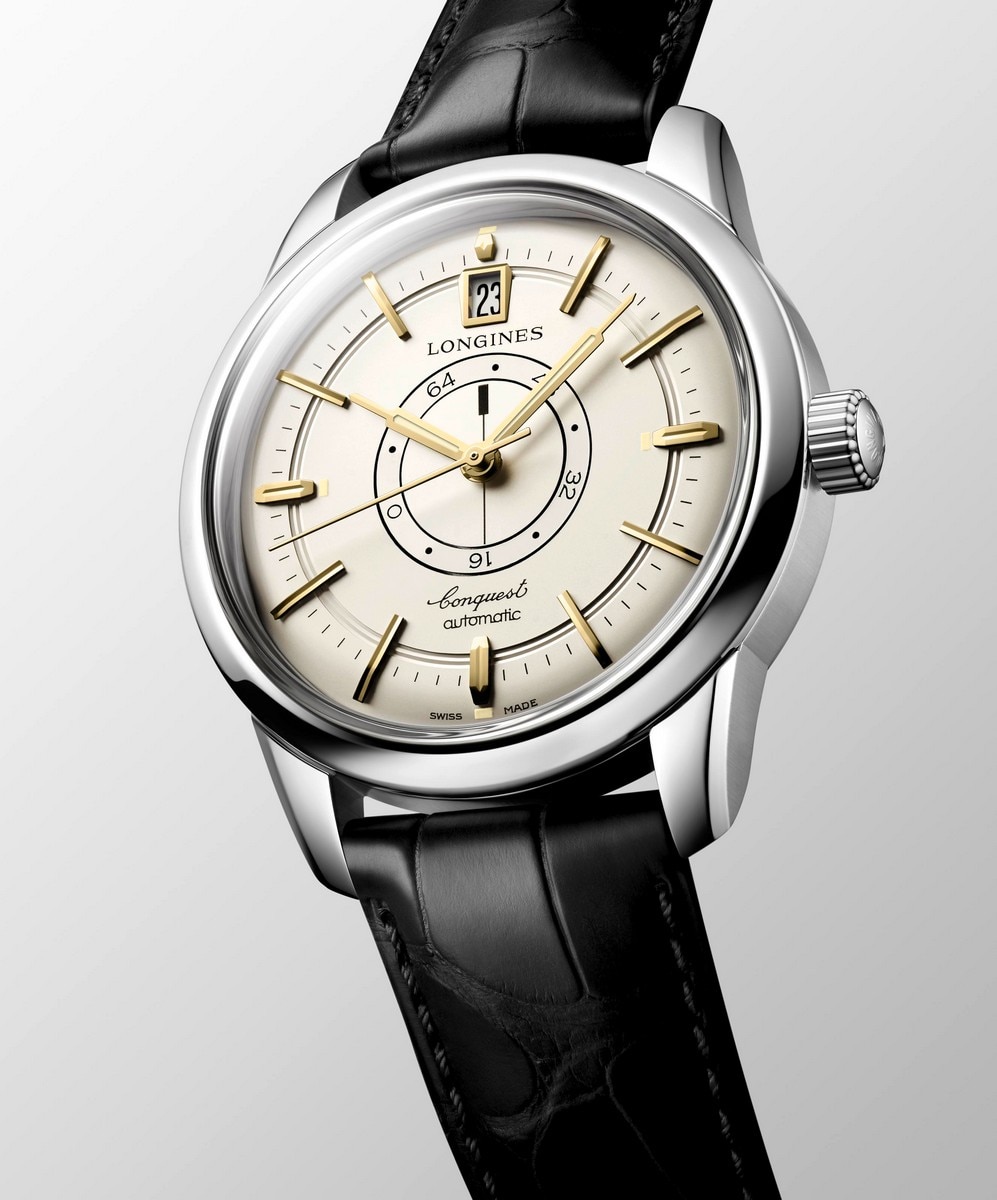 Relógio Longines Conq.Herit 70aniv 38mm Bege/Blk 2