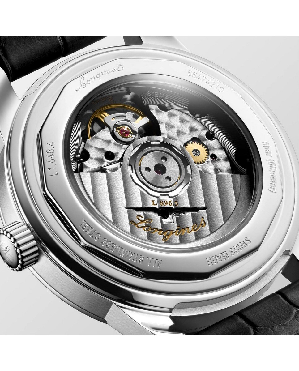 Relógio Longines Conq.Herit 70aniv 38mm Bege/Blk 4