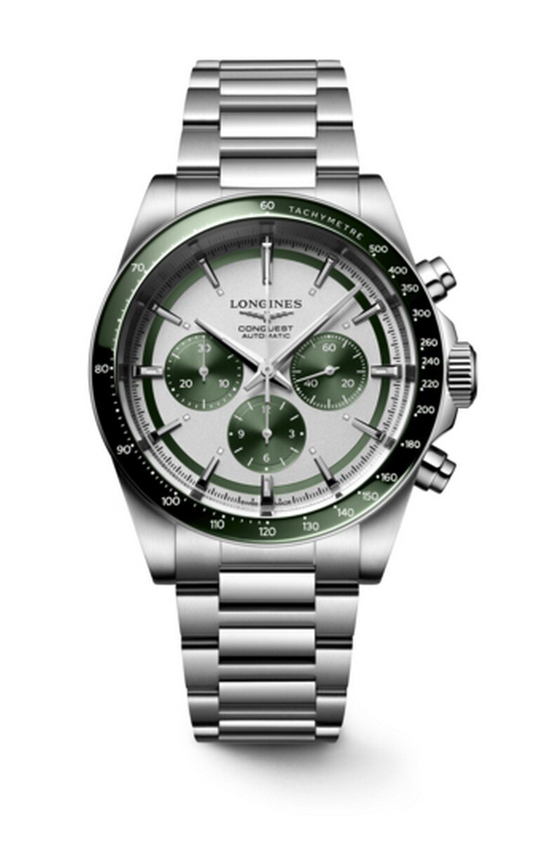Imagem 0 de Relógio Longines Conquest 42 Chron prat blk/stl